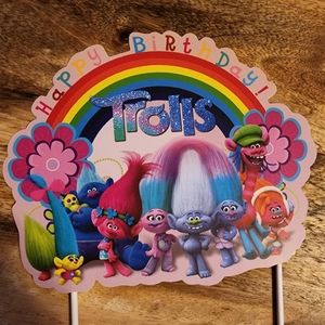 Trolls Birthday Cake Topper